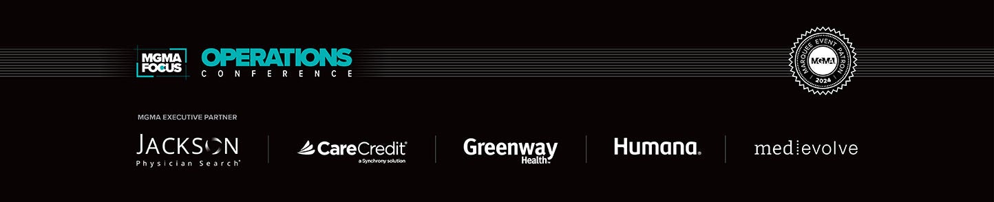 2024 MGMA Focus | Operations Conference - Marquee Sponsor Banner