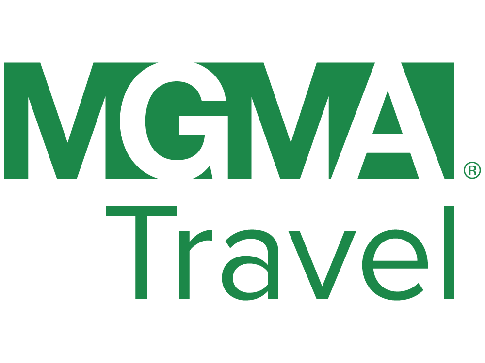 MGMA Travel logo in green