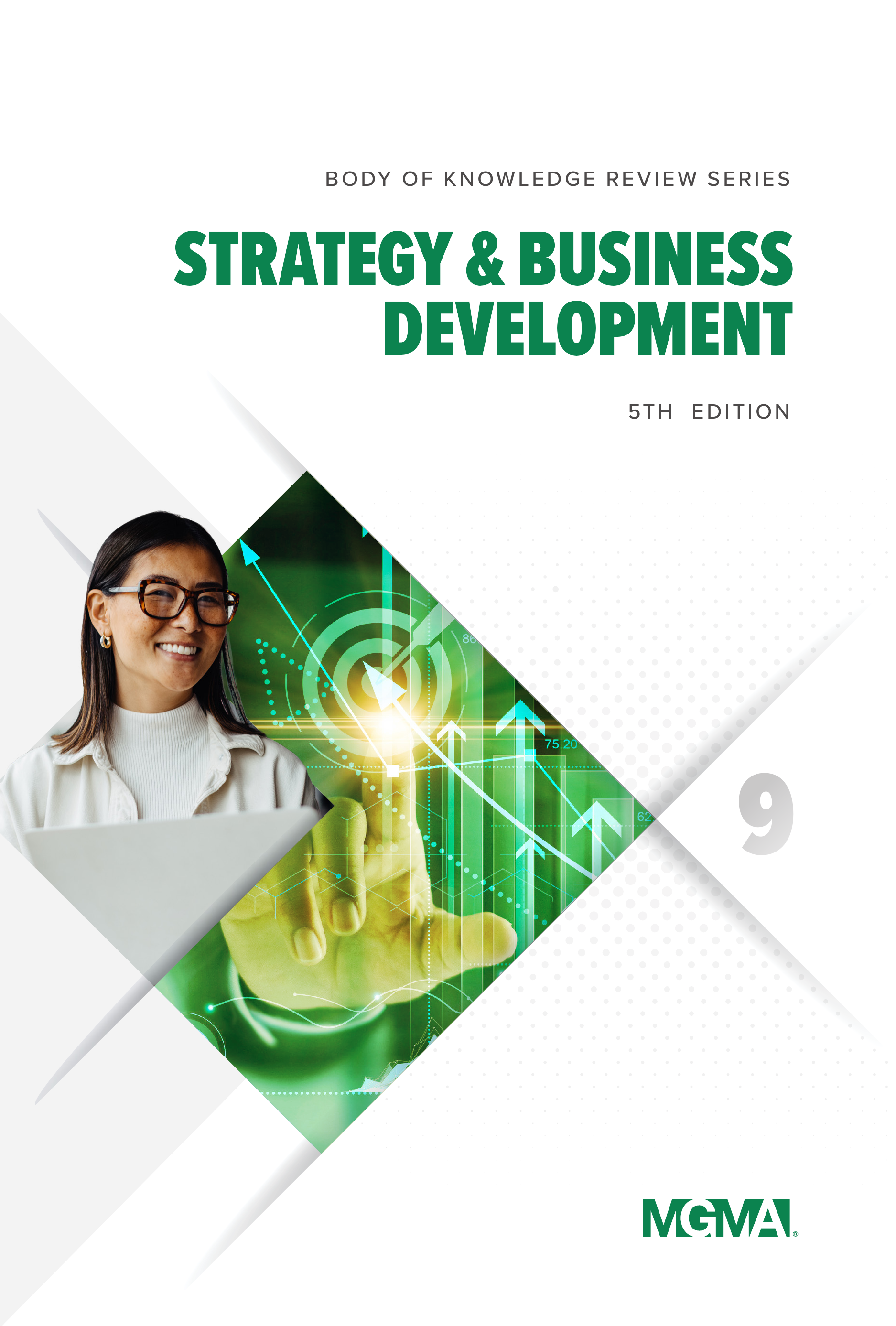 Cover image of the book titled "Body of Knowledge Review Series: Strategy & Business Development, 5th Edition," showcasing a professional design with a focus on healthcare strategy and business development themes.