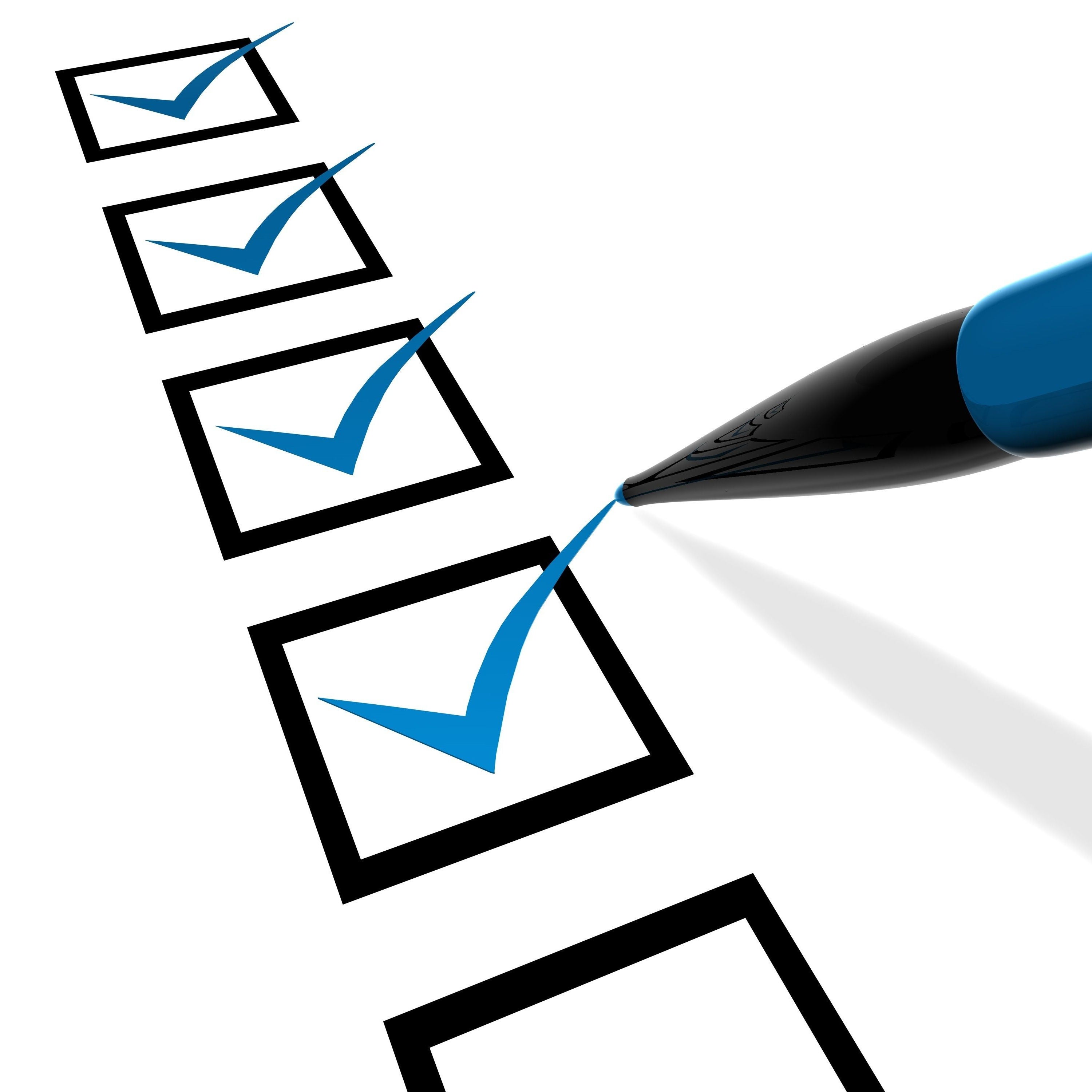 image of a checklist