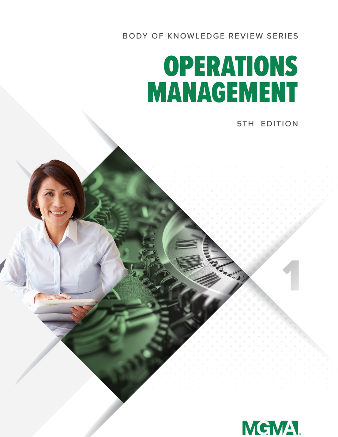 Cover image of the book "Body of Knowledge Review Series: Operations Management, 5th Edition," featuring a professional design that emphasizes healthcare operations and management themes.