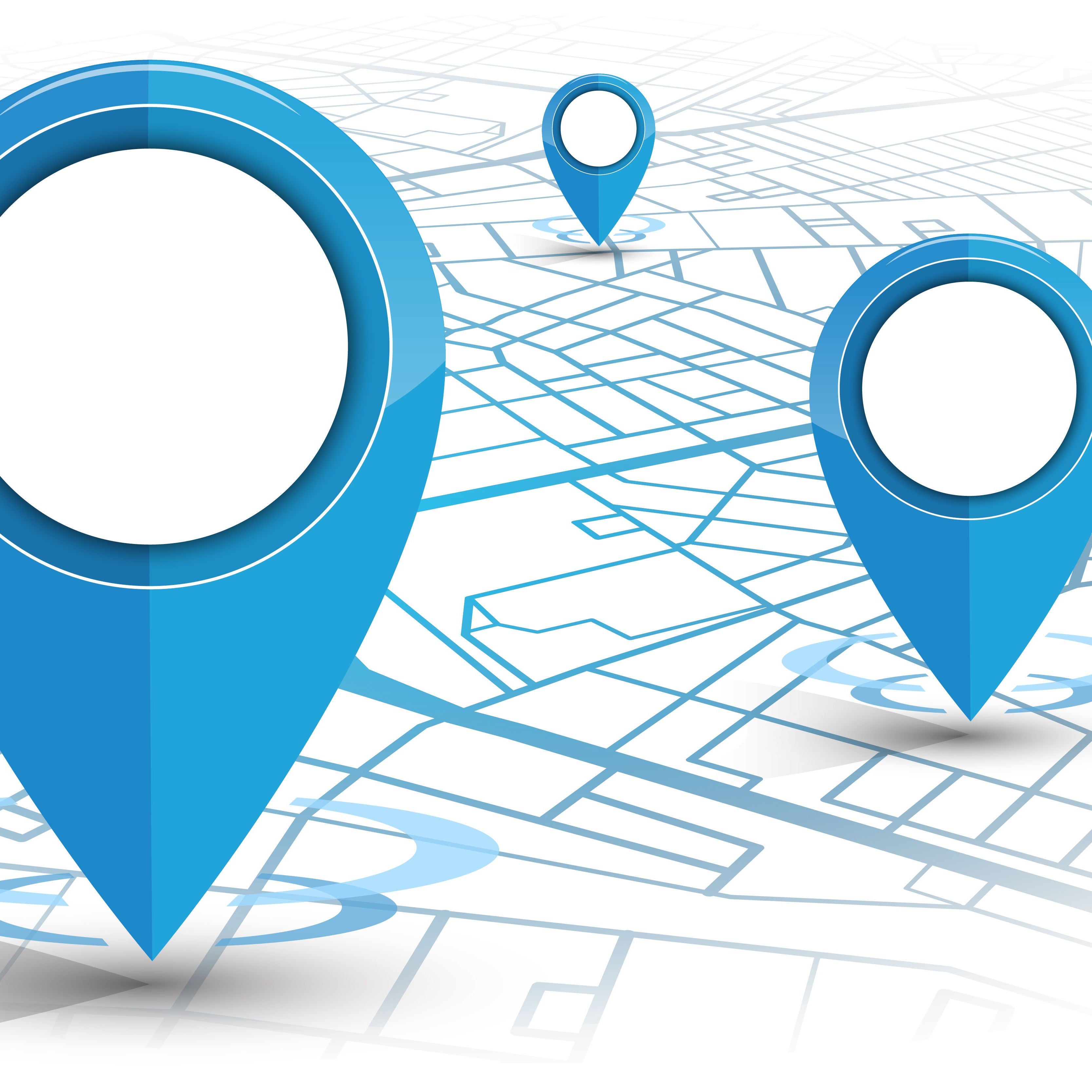 image of multiple location icons representing expansion