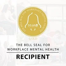 Announcement Facebook Instagram, bell seal for workplace mental health