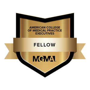 American College of Medical Practice Executives Fello plaque