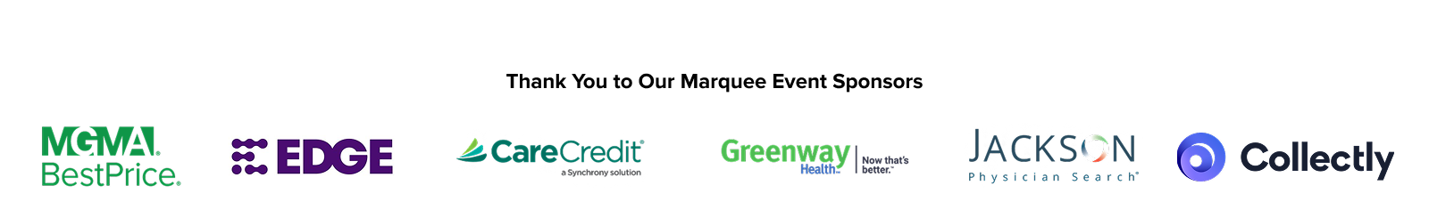 Marquee Event Sponsors